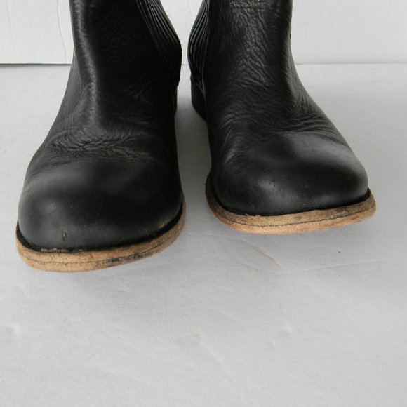 Frye WM'S PIPPA Chelsea Black Leather Booties ANKLE Boots Cowboy Western 6B - Picture 5 of 8